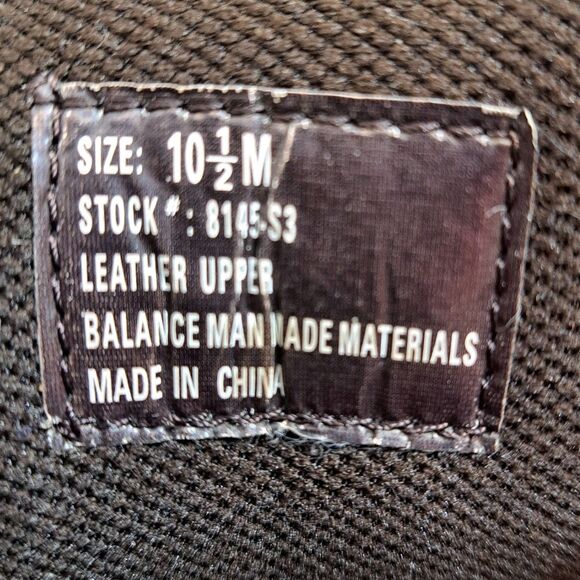 GBX Work Boot Loafers. Men's Brown Leather Buckle On Work Shoes Size  10.5 M - Picture 8 of 8